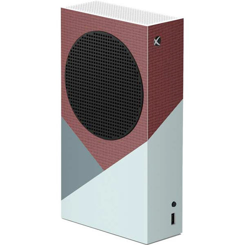 Marsala Triangle Shapes Xbox Series S Console Skin